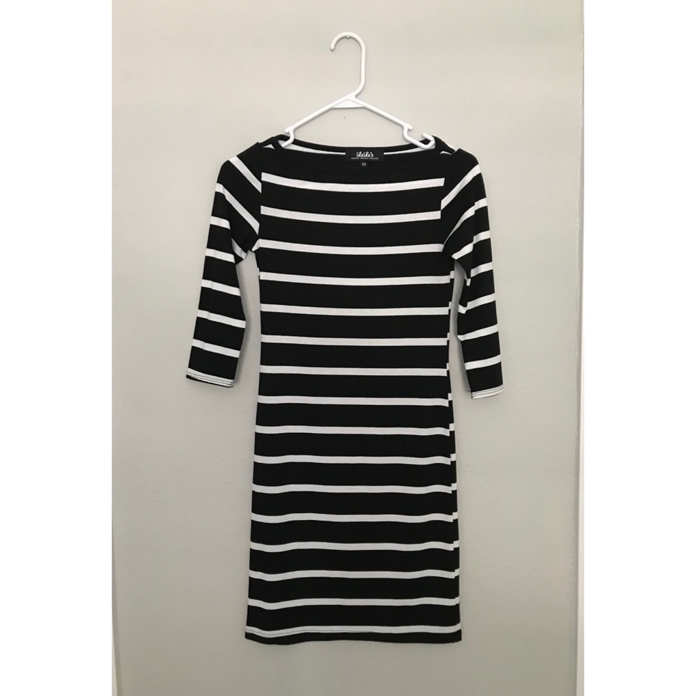 Lulu’s Black & White Striped Dress